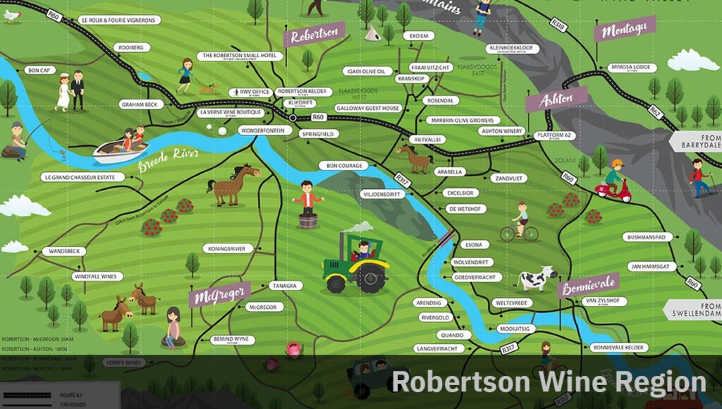 Robertson Wine Region Map
