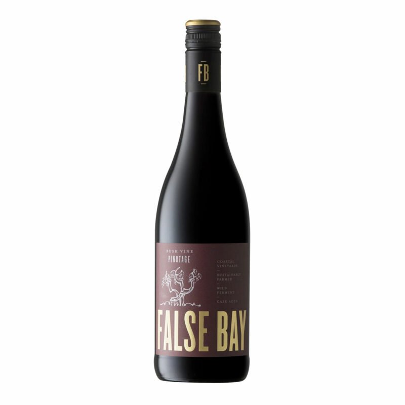 Bottle of False Bay Bush Vine Pinotage