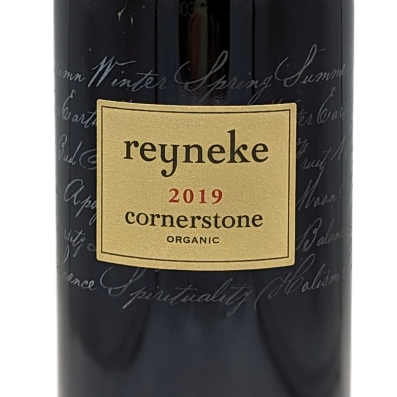 Front label of a Bottle of Reyneke Cornerstone Red