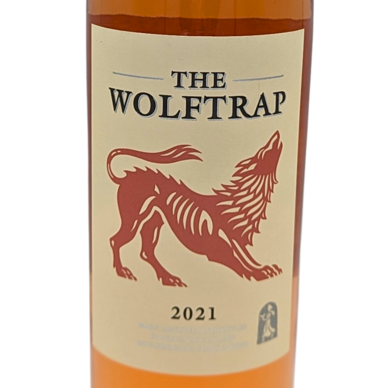 Label of a bottle of The Wolftrap Rose