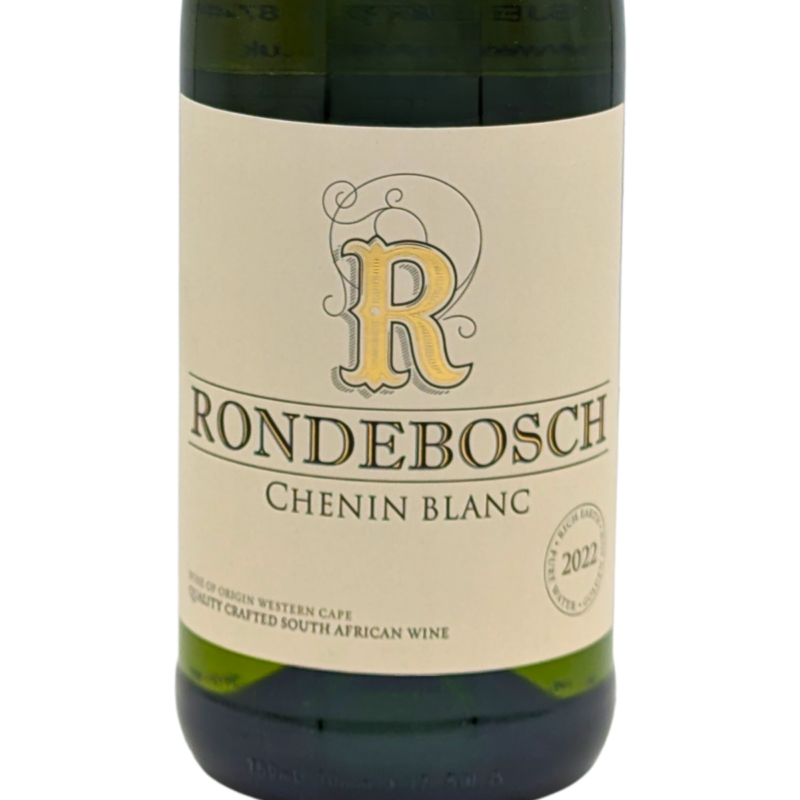front label of a bottle of Alvi's Drift Rondebosch Chenin Blanc