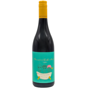 bottle of Three Men in a Tub With a Rubber Duck Red Blend