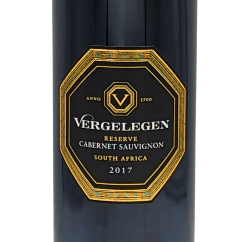 front label of a bottle of Vergelegen Reserve Cabernet Sauvignon