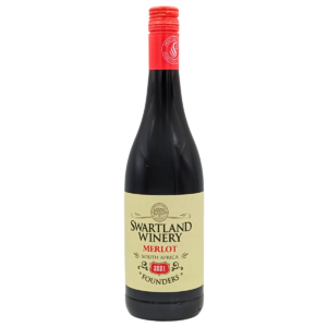 bottle of swartland winery merlot