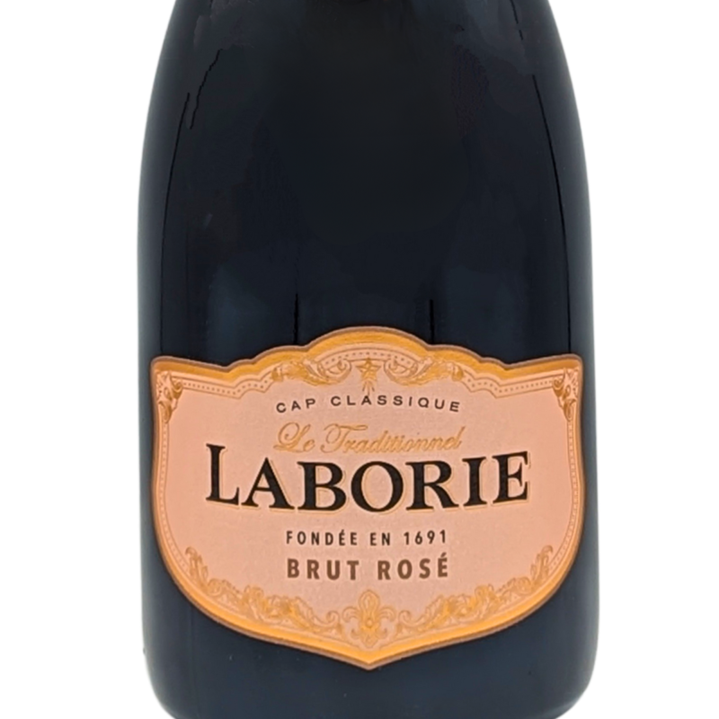 Front label of a bottle of Laborie Rose NV Sparkling