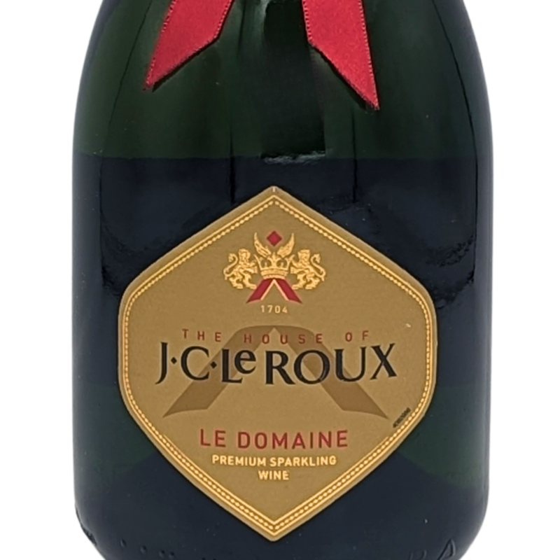 front label of a bottle of Le Domaine by JC Le Roux