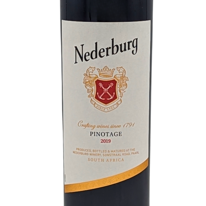 front label of a Bottle of Nederburg Pinotage