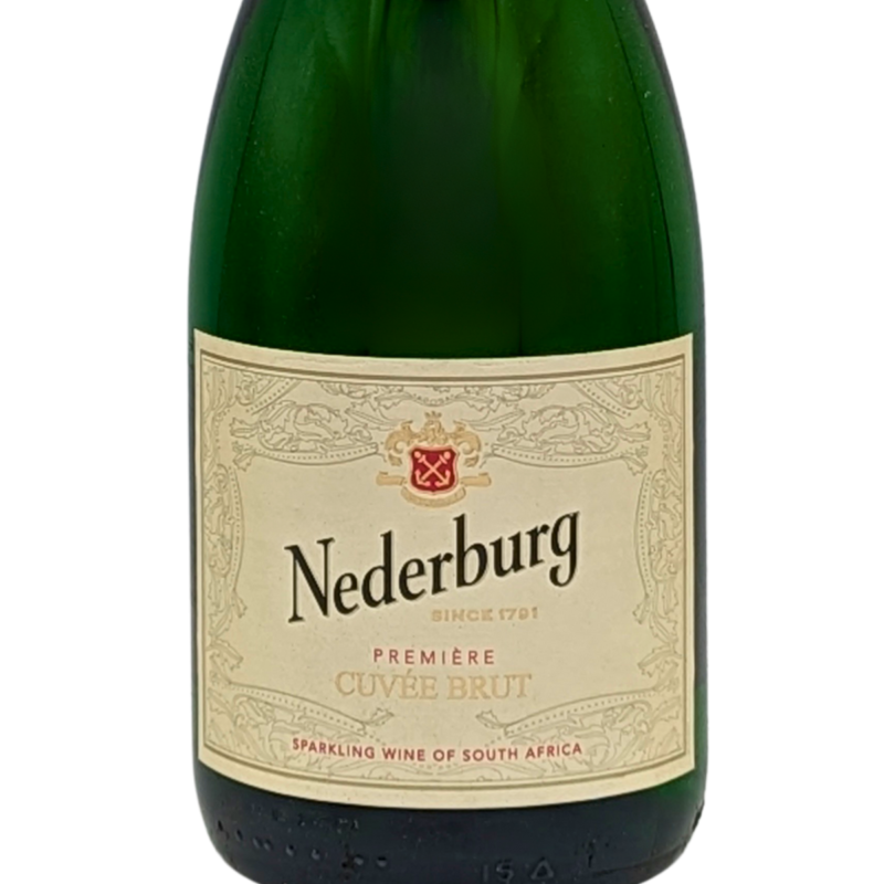 Front label of a bottle of Nederburg Cuvee Brut