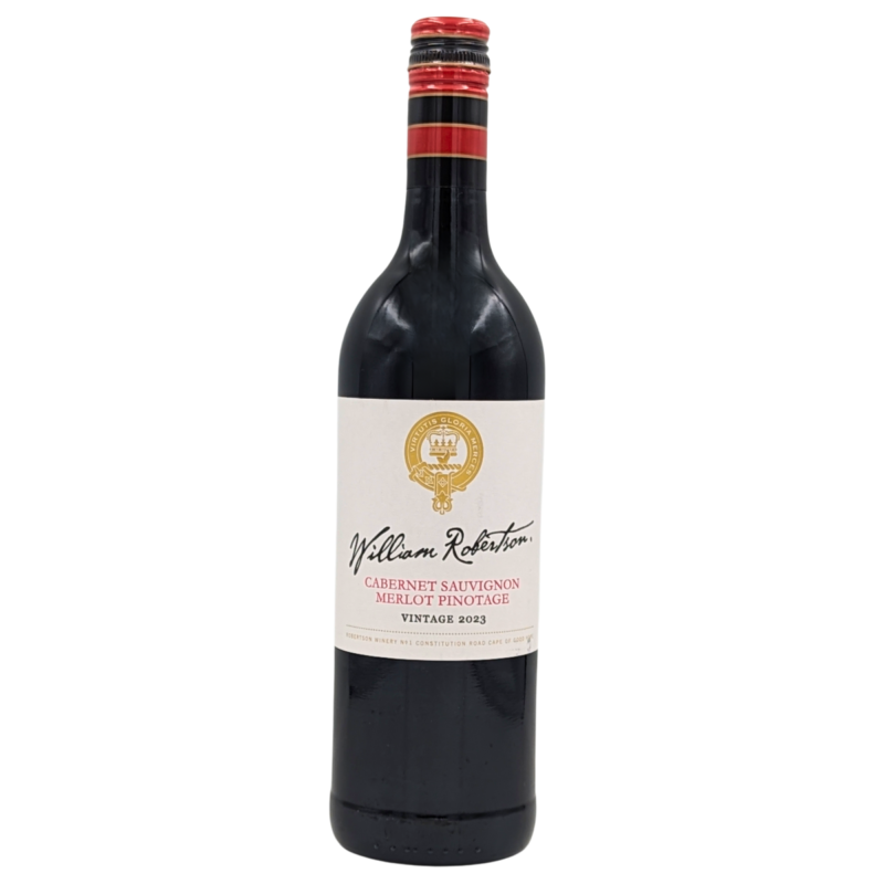 bottle of Robertson Cabernet Merlot Pinotage