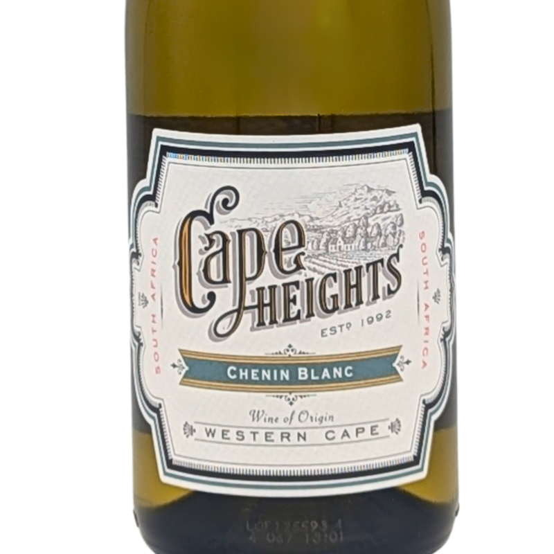 front label of a bottle of Cape Heights Chenin Blanc