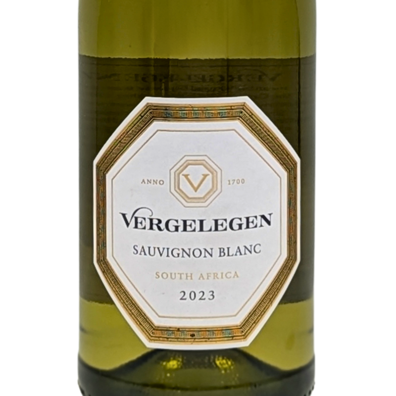 front label of a bottle of Vergelegen Premium Sauvignon Blanc