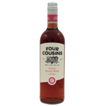 bottle of Four Cousins Natural Sweet Rose