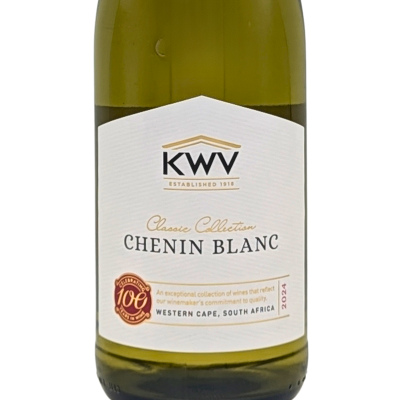 front label of a bottle of KWV Classic Chenin Blanc